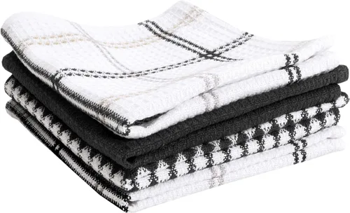 T-Fal Paños de cocina de waffle premium: altamente absorbentes, súper suaves de larga duración - 100% algodón, toalla plana de waffle de 12"x13"