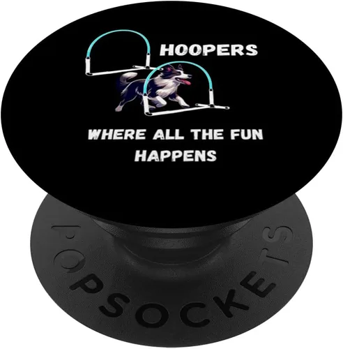 Miniatura 6 de Dog Agility Dog Hoopers all the fun happens border collie PopSockets MagSafe PopGrip for iPhone