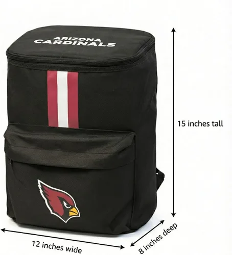 Miniatura 2 de Mochila hielera – Hielera portátil de lados suaves – Bolsa aislada con capacidad para 36 latas – Equipo de fútbol americano – Muestra tu espíritu