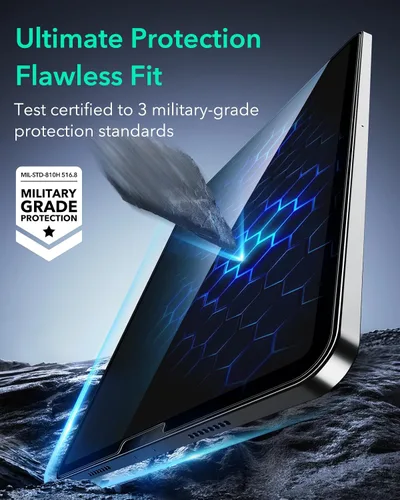 Miniatura 3 de ESR Protector de pantalla para iPad Pro de 11 pulgadas (2022/2021/2020/2018), protector de pantalla para iPad Air 5/4, película de vidrio templado