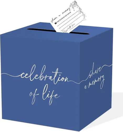 Miniatura 29 de QISOLIY Caja Negra para Tarjetas Cajas de Tarjetas de Boda para Recepción Portador de Caja de Tarjetas de Regalo Caja de Dinero para Graduaciones