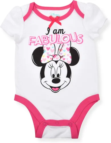 Miniatura 3 de Disney Minnie Mouse Fabulous - Paquete de 5 mamelucos para niñas recién nacidas, bebés y bebés