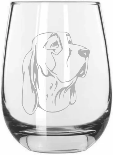 Miniatura 516 de Sakhalin Husky Dog - Copa de vino grabada personalizada de 15.25 onzas sin tallo