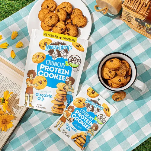 Miniatura 8 de Lenny & Larry's The Complete Cookie Snack Size - Pastel de cumpleaños, horneado suave, 0.31 onzas de proteína vegetal, vegano, sin OMG, galleta de 2