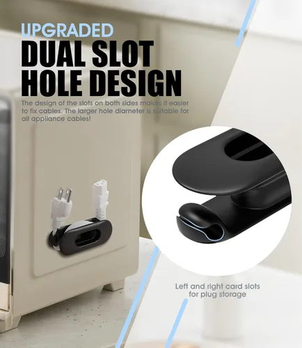 Miniatura 4 de Organizador de cables para electrodomésticos, soporte plegable de gran capacidad mejorado para electrodomésticos de cocina, mezclador, licuadora