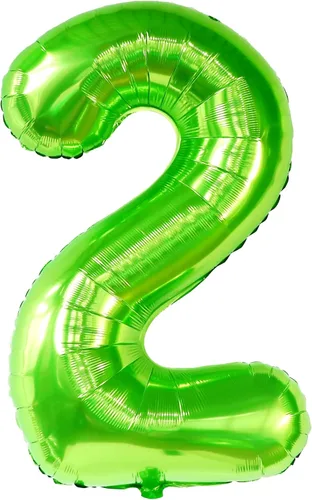 Miniatura 754 de KatchOn, Globo grande azul número 2 de 40 pulgadas Decoraciones de cumpleaños de Baby Shark para niño de 2 años Globo azul número 2 Globo