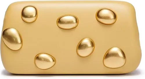Miniatura 20 de Bolso de mano de piel sintética desmontable con cadena cruzada, bolso de noche, bolso de mano para mujer, formal, boda, fiesta, baile de graduación