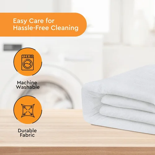 Miniatura 7 de Sleep Mantra Protector de colchón impermeable – Terry – Funda de cama transpirable, silenciosa e hipoalergénica – Estilo de sábana bajera