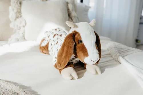 Miniatura 7 de The Petting Zoo Peluche de cabra de peluche, regalos para niños, animales salvajes de la vida silvestre, juguete de peluche de cabra, 24 pulgadas