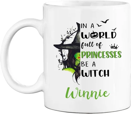 Miniatura 9 de Taza de café blanca personalizada de Halloween Besties, Besties Forever y 3 tazas de café Boo de 11 onzas y 15 onzas, bonita taza de cerámica Boo