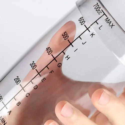 Miniatura 4 de Mezclador de bebidas de plástico de 700 cc / 24 onzas con marcas de té de leche transparente, mezclador de vino, herramienta de mezcla (24 onzas x 2)