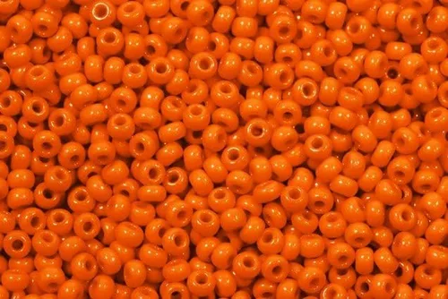Miniatura 7 de 0.71 oz Rocailles Rocailles Perlas Semillas de Vidrio Preciosa Ornela 7/0, Naranja Profundo (93140), Cristal Bohemia, Chequia 311 19 001