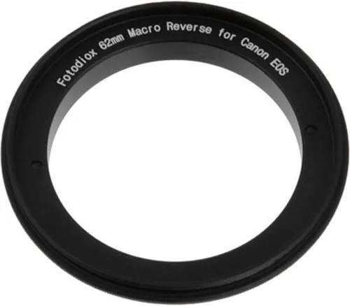 Miniatura 6 de Fotodiox Anillo adaptador inversor macro de 52mm para montar lentes con rosca de filtro de 52mm en cámaras Canon EOS EF/EF-S