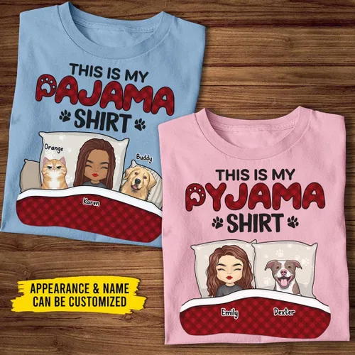 Miniatura 4 de Pawfect House This is My - Camisa de pijama con mascota, camiseta personalizada, regalos de mamá para perros, regalos de cumpleaños para los amantes