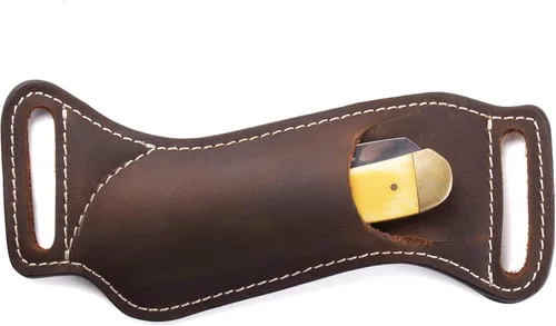 Miniatura 9 de Gentlestache Fundas de Cuero para Cuchillos para Cinturón, Funda para Cuchillo, Funda para Cuchillo de Bolsillo, Funda de Cuero EDC para Portador