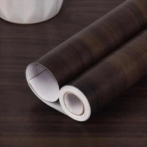 Miniatura 13 de Arthome - Papel de contacto de madera autoadhesivo de nogal marrón, 16.5 x 393 pulgadas, película de vinilo decorativa para encimera, armarios
