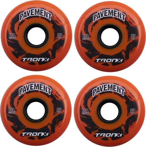 Miniatura 4 de TronX Ruedas de hockey en línea para pavimento de asfalto para exteriores, paquete de 4 unidades 2.323 in, 2.677 in, 2.835 in, 2.992 in, 3.150 in