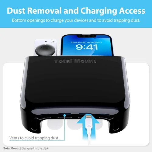 Miniatura 7 de TotalMount Soporte para control remoto sin agujeros – Elimina la necesidad de taladrar agujeros en la pared