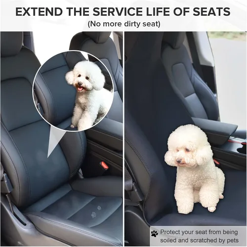 Miniatura 5 de Fundas de asiento para Tesla Model Y, protector de asiento delantero de automóvil de neopreno impermeable ampliado mejorado para Tesla Model 3 S X
