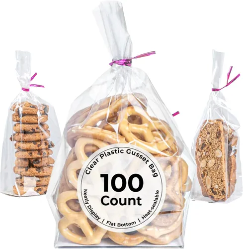 Miniatura 13 de Restaurantware Bolsas para Sándwich de Sellado Térmico de Fondo Plano Bolsas de Alimentos Sellables al Calor - Bolsa con Fuelle con Inserto de Papel