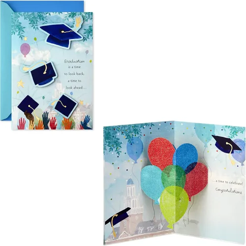 Miniatura 9 de Hallmark Tarjeta de graduación desplegable de Paper Wonder (A Time to Celebrate)
