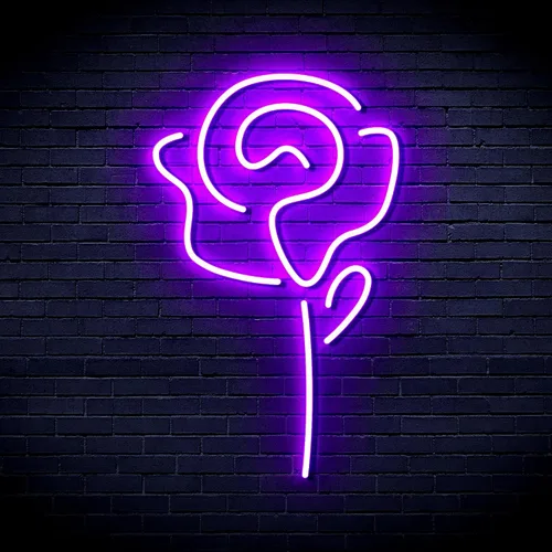Miniatura 30 de ADVPRO Rose Flower Women Room Decor Flex Silicona LED Neon Sign Verde y Rosa st16s32-fnu0034-gk Verde & Rosa
