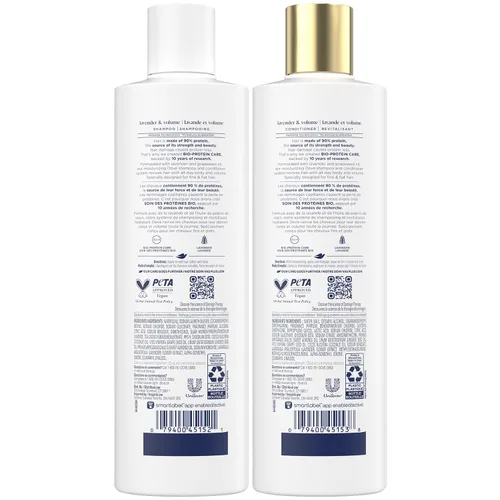 Miniatura 2 de Dove Champú y acondicionador, lavanda y terapia de daño por volumen – Productos para el cabello voluminizador para mujeres con cabello fino y plano