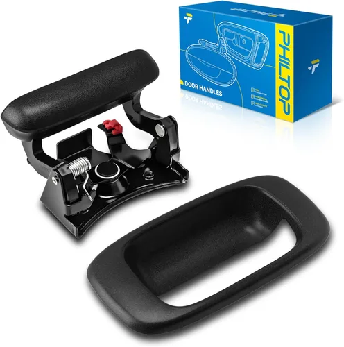 Miniatura 81 de PHILTOP Manija de puerta exterior 3 piezas delantera izquierda y derecha y trasera derecha para Chevy Express 1500/2500/3500, reemplaza # 79320