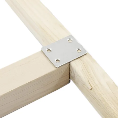 Miniatura 7 de 10 placas reparadoras resistentes, soporte plano de acero inoxidable, soporte recto, placas de fijación, conector de unión para muebles de madera