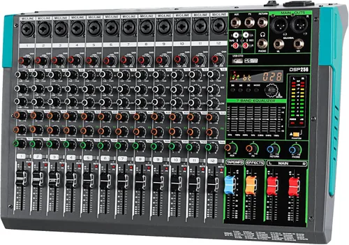 Miniatura 12 de Depusheng PA8 Mezclador de Audio Profesional / Mesa de Mezclas / Consola de Audio de Escritorio, Sistema de Interfaz de 8 Canales, Digital, USB