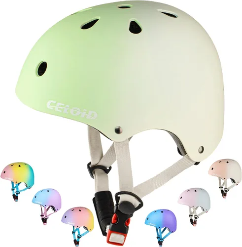 Miniatura 8 de Casco de bicicleta para niños, cascos de patineta para niños de 2 a 3 a 5 a 8 a 14 años, ajustable, multideporte, bicicleta, patinaje, fútbol