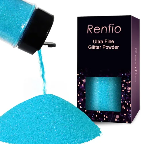 Miniatura 15 de Renfio Polvo de purpurina ultra fina de ópalo con purpurina metálica de 1.75 onzas (1.76 oz), copos de PET para manualidades, lentejuelas de 1/128