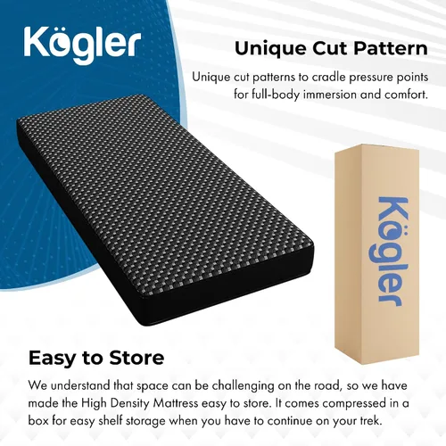 Miniatura 4 de Kogler Colchón prémium de espuma de alta densidad de 7 pulgadas de grosor para semirremolque y caravana con espuma viscoelástica con infusión