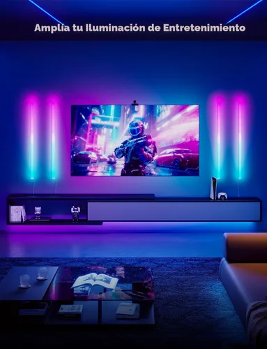 Miniatura 2 de Govee Glide - Luces de pared, luz LED RGBIC, luz inteligente para juegos compatible con SmartThings, barra de luces RGB, luces de pared LED