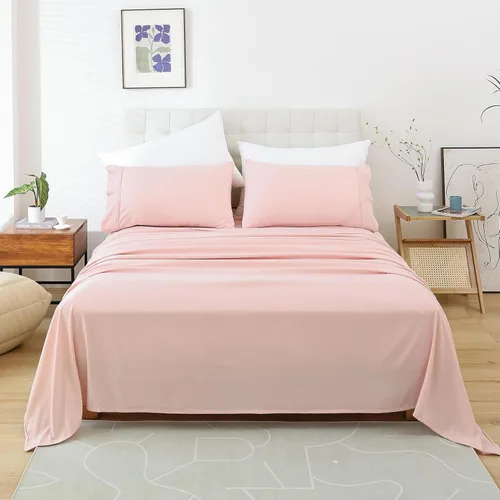 Miniatura 19 de Whitney Home Textile - Juego de sábanas tamaño King, sábanas de microfibra suaves de hotel tamaño King, bolsillo extra profundo, juegos de sábanas