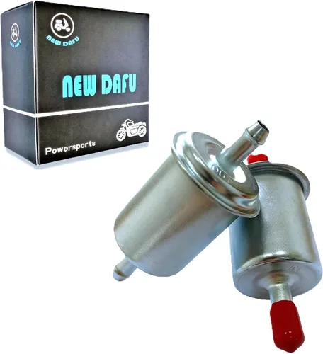 Filtro de combustible en línea de gas 15 micras, 1/4 de pulgada de diámetro exterior para líneas de combustible de 1/4", aplicable a motores de