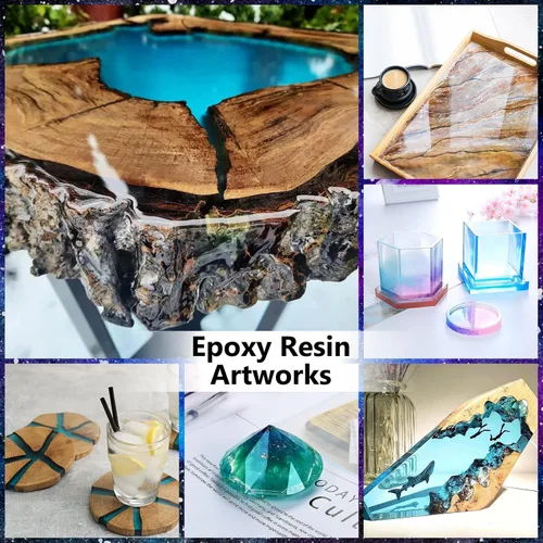 Miniatura 6 de Resina epoxi de 1 galón – Kit de resina epoxi transparente, sin amarillamiento, sin burbujas, resina de fundición de resina para manualidades