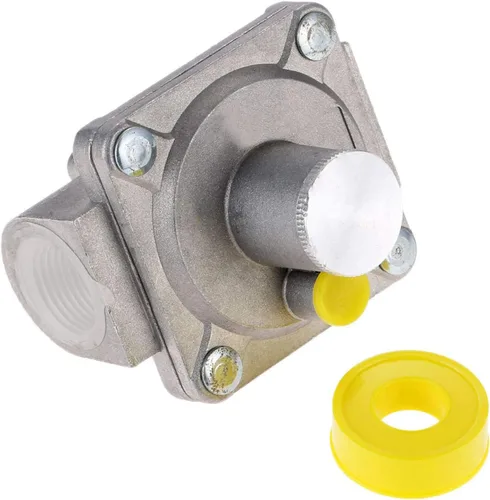 Aupoko Regulador de parrilla de gas natural 1/2 "-14NPT LP Reguladores de gas, presión de entrada: 1/2 "PSIG, presión de salida LPG 5 "W.C, para gas
