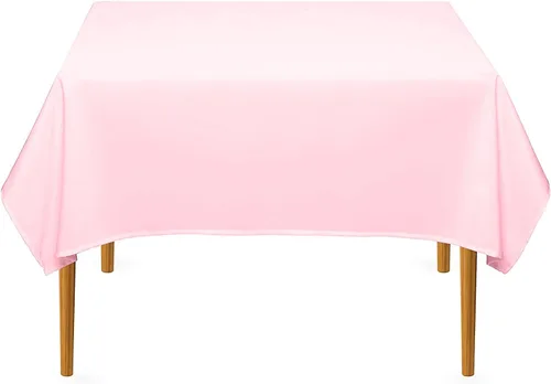 Miniatura 68 de Pomp Mantel Premium de Poliéster de 60" x 84" en Color Amarillo Plátano Tela Fácil de Cuidar, Resistente a Arrugas y Manchas Para Mesa Banana