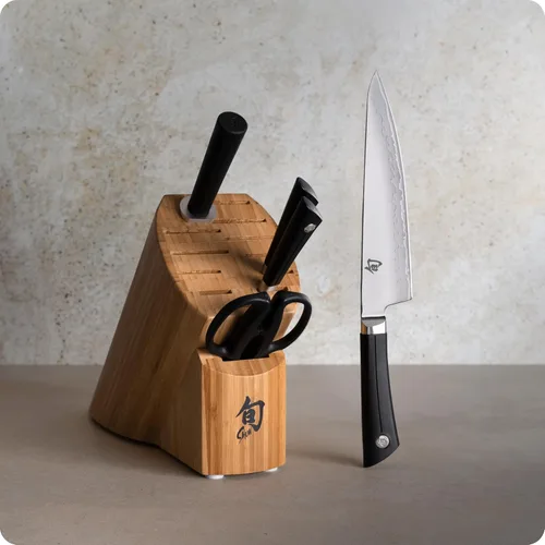 Miniatura 2 de Shun Sora - Juego de 6 piezas de bloques, incluye chef de 8 pulgadas, pelado de 3.5 pulgadas, cuchillos utilitarios de 6 pulgadas y más, juego