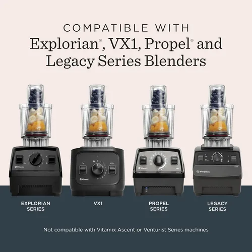 Miniatura 11 de Adaptador de taza personal Vitamix, libre de BPA, apto para lavavajillas, dos tazas de licuadora de 20 onzas, dos tapas y un adaptador de licuadora