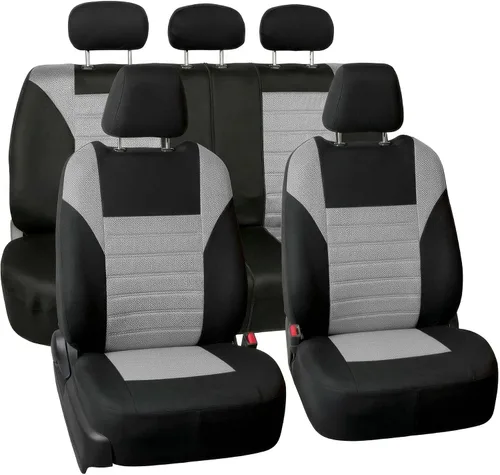 Miniatura 39 de FH Group Juego de fundas de asiento delantero de automóvil de malla de aire 3D premium, fundas de asiento compatibles con bolsa de aire, de ajuste