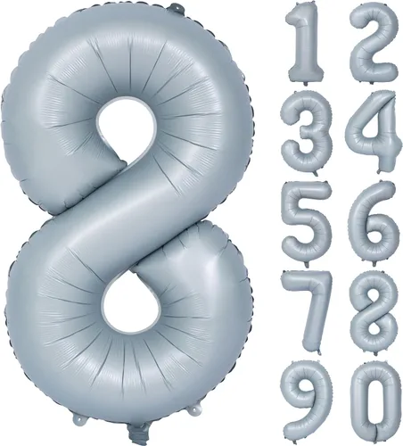 Miniatura 87 de Globos de helio de 40 pulgadas con dígitos dorados para fiesta de cumpleaños., Número 0, 40 pulgadas, número 0 oro 7