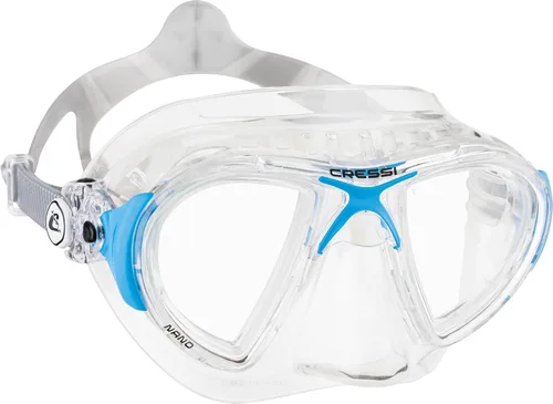 Miniatura 7 de Cressi Máscara de buceo de alta gama para adultos, fabricada en silicona de cristal revolucionario, cristal evolutivo de ojos grandes: fabricado
