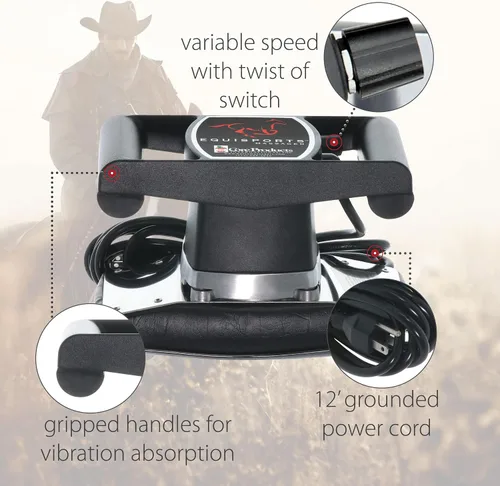 Miniatura 6 de Core Products Equisports Masajeador de velocidad variable calmante para tejido profundo para caballos y equinos