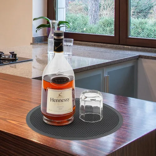Miniatura 9 de 12" Cubierta para microondas y esterilla, tapa grande con ventilación plegable para evitar salpicaduras, placa de cocina redonda de silicona Gris