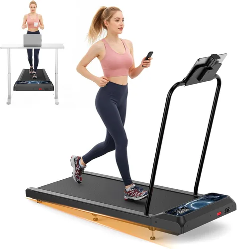 Cintas de correr HOELLL para el hogar, pequeñas con inclinación del 0%-8% y sincronización con APP, caminadora compacta debajo del escritorio con