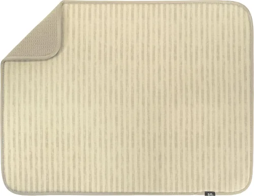 Miniatura 18 de S&T INC. Tapete de microfibra para secado de platos, reversible y absorbente para cocina, de 16 x 18 pulgadas, color negro
