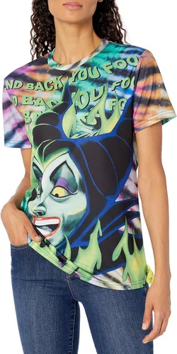Miniatura 6 de Disney Camiseta Villains x Heidi Klum Maleficent Fire Tie Dye para mujer Sublimation