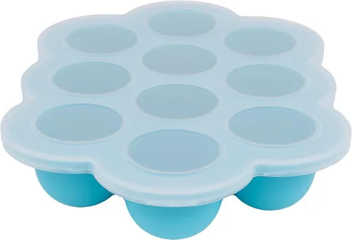 Miniatura 16 de WeeSprout - Bandeja de silicona para congelar alimentos para bebés con tapa de clip, recipiente de almacenamiento perfecto para alimentos caseros